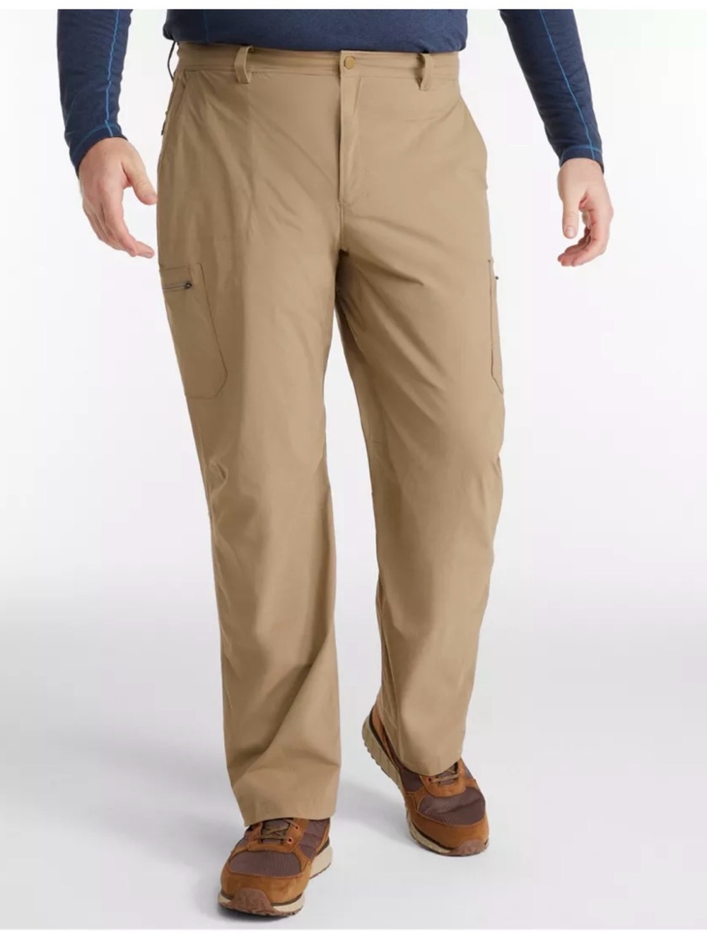 L.L. Bean Men's Cresta Water Resistant UPF Stretch Cargo Pants Size 42x32” Khaki